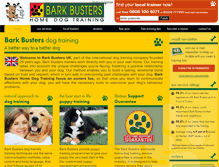 Tablet Screenshot of barkbusters.co.uk